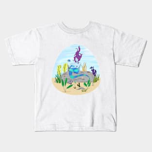 Sea Serpent Mermaid Kids T-Shirt